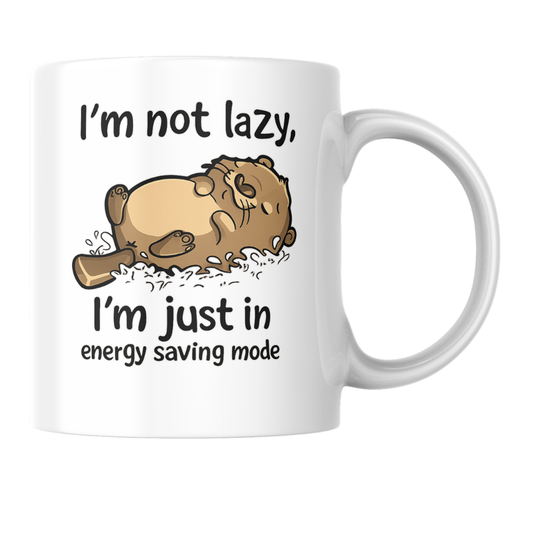 “I’m Not Lazy, I’m Just in Energy Saving Mode” Lazy Otter Coffee Mug