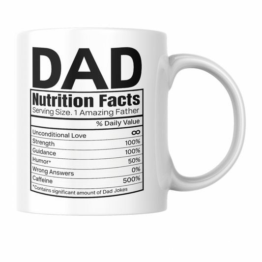 Dad Facts Fathers Day Coffee Mug