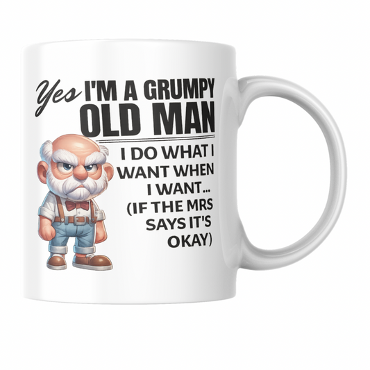 Grumpy Old Man Fathers Day Coffee Mug
