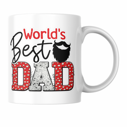 “Worlds Best Dad” Fathers Day Coffee Mug