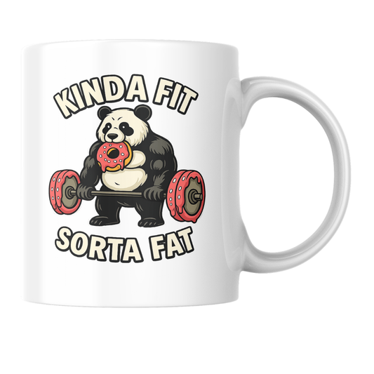 “Kinda Fit Sorta Fat” Panda Coffee Mug
