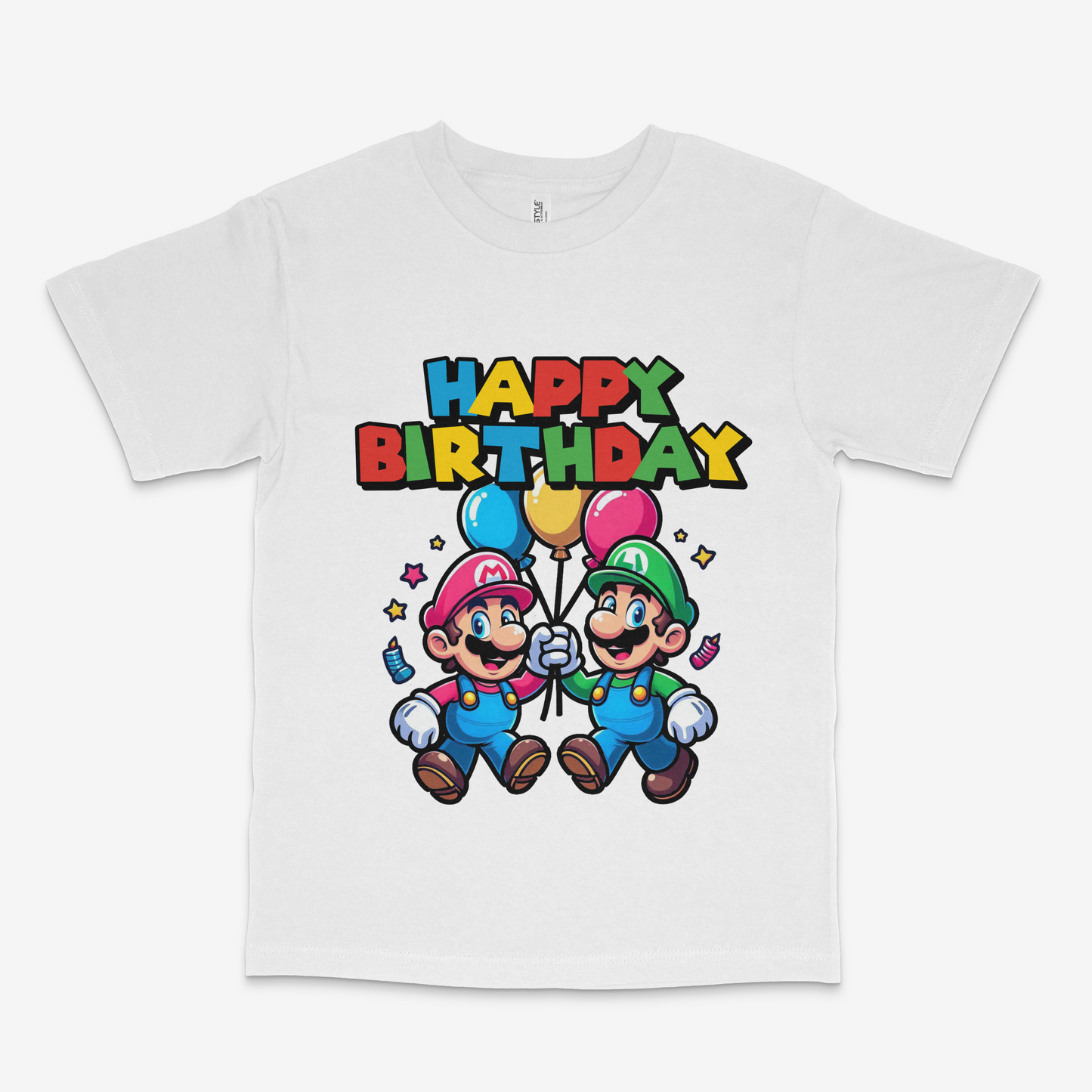 Mario and Lugi Birthday T-Shirt